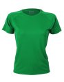 Dames Sportshirt CONA SPORTS Rainbow Tech Tee Groen